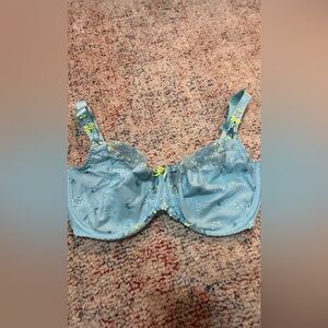 Prima Donna Light Blue Floral Embroidered Bra
